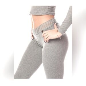 Cute booty leeging low rise grey sexy and stretchy